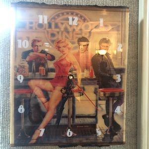 Marilyn Monroe,Elvis Presley Wall Clock, 10”X 10”